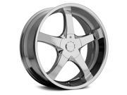 Milanni 465 Vengeance 22x8.5 5x120 12mm Chrome Wheel Rim