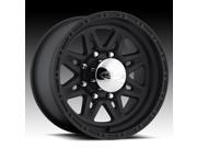 Raceline 892 Renegade 8 16x8 8x165.1 8x6.5 0mm Black Wheel Rim