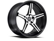 Concept One Cs 5.0 20X10.5 5X112 5X114.3 27Et Black Machined Black Lip Wheel
