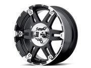 KMC XD Series Spy 17X8 5x139.7 18et Gloss Black w Machine Wheels Rims
