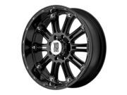 KMC XD Series Hoss 22X9.5 5x150 30et Gloss Black Wheels Rims