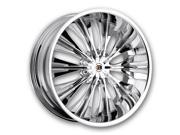 Big Bang BB3 24x9.5 Blank 78 15et Chrome Wheels Rims