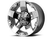 KMC XD Series Rockstar Dually 17X6 8x165.1 134et Chrome Wheels Rims
