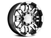 Vision 375 Warrior 18x8.5 8x170 +18mm Black/Machined Wheel Rim Vision 375 Warrior 18x8.5 8x170 +18mm Black/Machined Wheel Rim