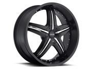 Dolce DC26 22x9/6X135,139.7 35et MATTE BLACK WITH CHROME INSERTS Wheels Rims Dolce DC26 22x9/6X135,139.7 35et MATTE BLACK WITH CHROME INSERTS Wheels Rims