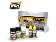 Dry Earth Weathering Set for TRACKS By AMMO OF MIG MIG 7437