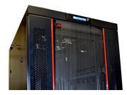 32U 35 Depth IT Telecom Server Rack Cabinet Glass Door Air Control Panel 4Fans 1PDU rollers FREE!