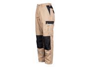 TMG Heavy Duty Cargo Work Trousers with Knee Pads Pockets 98 Beige