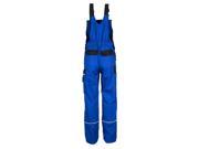 TMG Heavy Duty Work Bib and Brace Overalls Dungarees with Knee Pads Pockets Blue 29