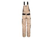 TMG Heavy Duty Work Bib and Brace Overalls Dungarees with Knee Pads Pockets Beige 29