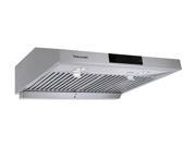 Tatsumaki 30 TA S18 Contemporary Design Range Hood w 860 CFM Touch Screen Baffle Filters