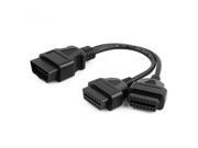 3 Packs High Quality OBD 2 II Splitter Extension Y Cable Male to Dual Female for Any car
