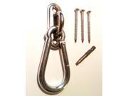 WOSS Stainless Steel Eye Pad Anchor Mount with Carabiner 600lbs working weight