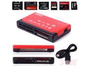 Red Mini 26 in 1 USB 2.0 High Speed Memory Card Reader For CF XD SD MS SDHC