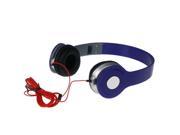 Adjustable Over Ear Earphone Headphone 3.5mm For iPod iPhone MP3 MP4 PC Tablet Blue