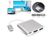 Type C USB 3.1 to USB C 4K HDMI USB3.0 Adapter 3 in 1 Hub For Apple Macbook