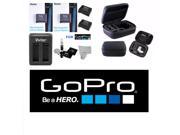 Battery for GoPro HD Hero4 SILVER X2 AHDBT 401 DUAL USB CHARGER HARD CASE