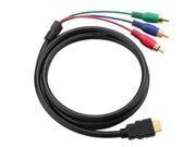 5Ft HDMI To 3 RCA Video Audio AV Component Converter Adapter Cable For HDTV