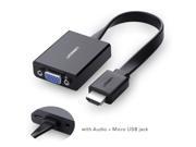 Black HDMI Male To VGA Output 1080P Video Converter Adapter For PC HDTV DVD TV