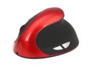 Red 2400DPI 6D Wireless Ergonomic Vertical Design USB Mouse Mice For Laptop PC