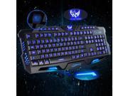 Cool Multimedia 3 colors LED Illuminated Backlight USB Wired Gaming Keyboard PC