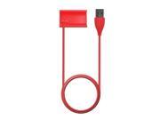 Red USB Charging Cable For Fitbit Charge 2 Band Bracelet Wristband Lead Charger