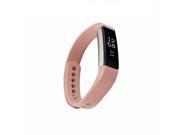 Elegant Genuine Leather Smart Watch Band Wrist Strap for Fitbit Alta Tracker S/L - Pink - Large