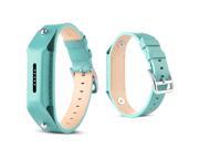 Hellfire - Replacement Leather Wristband Bracelet Band Strap for Fitbit Flex 2 - Teal