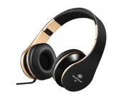 Sound Intone i60 with 3.5mm Jack Portable Flow down Wired Headset for Smart Phone Notebook Black