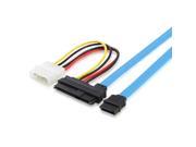 70CM Internal SAS 29 Pin SFF 8482 to 7 pin SATA Data Cable with 15CM Molex 4 pin LP4 Power Cable