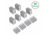 50pcs lot Aluminum Heatsink 8.8*8.8*5mm Electronic Chip Radiator Cooler w 3M9448a Thermal Double Sided Adhesive Tape for IC 3D Printer Motherboard GPU Xbox Coo