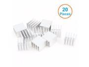 20pcs lot Aluminum Heatsink 14x14x10mm Electronic Chip Cooling Radiator Cooler for IC MOSFET SCR Router Heat Sink Extrusion Fins