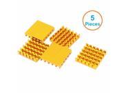 5pcs lot Aluminum Heatsink 22x22x5mm Electronic Chip Cooling Radiator Cooler for Router IC MOSFET SCR Heat Sink