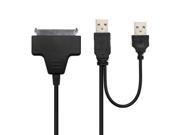New1 piece USB 2.0 to 2.5 Sata Converter Adapter Cable for SSD HDD Sata to USB 2.0 480Mbps w Reserved USB Power
