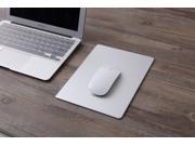 Aluminum Alloy Gaming Mouse Pad Mat with Non Slip Rubber Base Game Mouse Mat in Small 240x180x3mm Silver