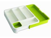 Drawerstore Expandable Cutlery Tray by Joseph Joseph White Green