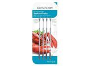 Kitchen Craft Set of Four Stainless Steel Seafood Forks