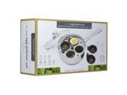 Kitchen Craft Stainless Steel 16cm Two Hole Egg Poacher