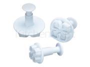 Sweetly Does It Set of 3 Pansy Fondant Plunger Cutters