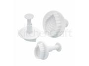 Sweetly Does It Set of 3 Leaf Fondant Plunger Cutters