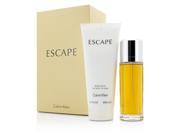 Calvin Klein Escape Coffret Eau De Parfum Spray 100ml 3.4oz Body Lotion 200ml 6.7oz 2pcs