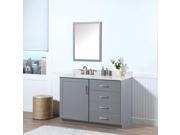 MAYKKE 48 Sterling Vanity Set in Light Grey with Door on Left