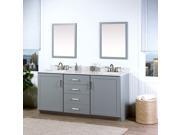 72 Sterling Vanity in Light Grey with Double Sinks