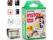 New 20pcs box fujifilm instax mini 8 film 20 sheets for camera Instant mini 7s 25 50s 90 Photo Paper White Edge 3 inch wide film