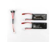 2PCS 7.4V 15C 610mAh Battery with Charging Cable Set for Hubsan X4 H502S H502E RC Quadcopter Drone Spare Parts