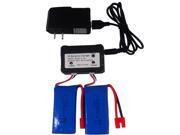 2pcs 7.4v 2000mah Offical Battery and 1to2 Charger for Syma X8W X8C X8G X8HC X8HW X8HG RC Quadcopter RC drone