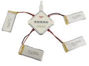 4pcs 3.7V 800mah battery 1x 4in1 Charger H12C H12 V636 V686 V686G V686J V686K 2.4Gh 4CH 6 Axis UAV FPV RC Quadcopter Drone