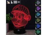 CT toys Mario Bros 3D Night Light RGB Changeable Mood Lamp LED Light DC 5V USB Decorative Table Lamp Get a free remote control