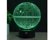CT toys Death Star 3D Night Light RGB Changeable Mood Lamp LED Light DC 5V USB Decorative Table Lamp Get a free remote control