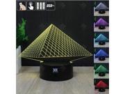CT toys Egyptian pyramid 3D Night Light RGB Changeable Mood Lamp LED Light DC 5V USB Decorative Table Lamp